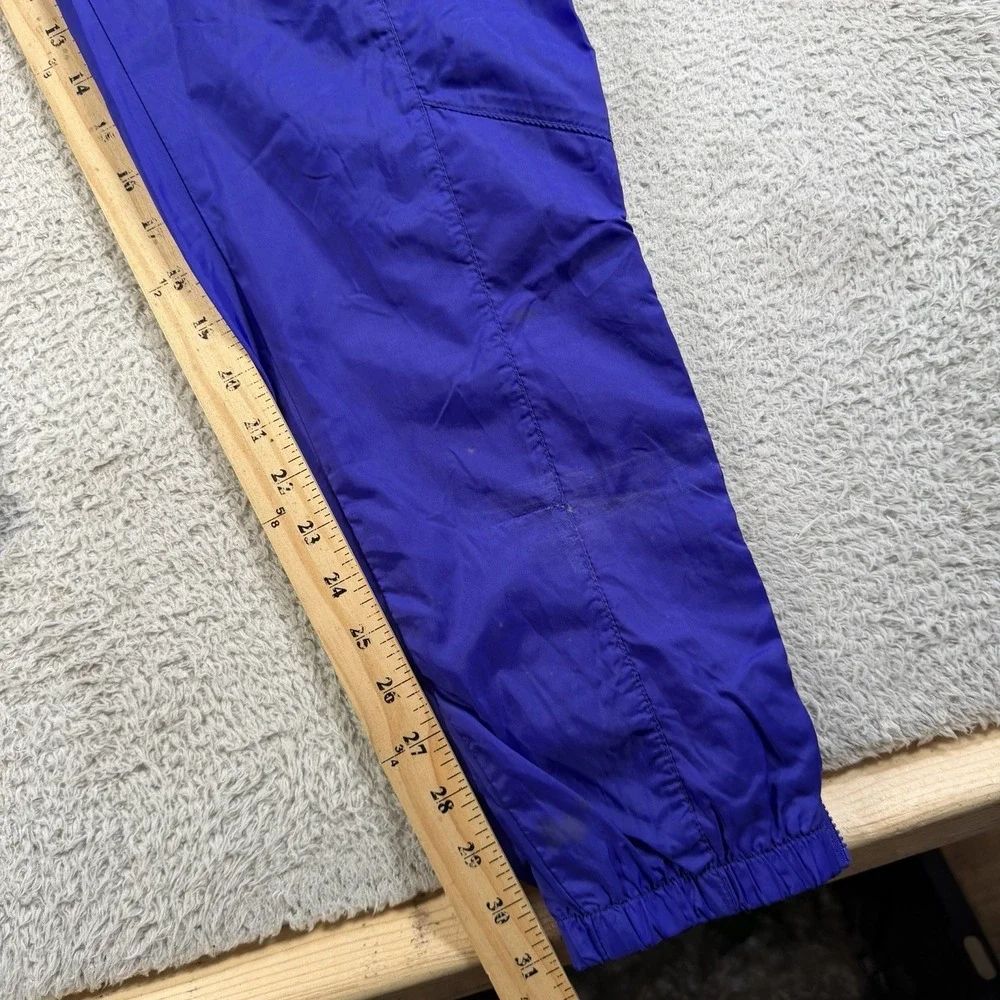 Vintage Nike Windbreaker Pants Mens Medium Purple Drawstring Gym 90s Joggers